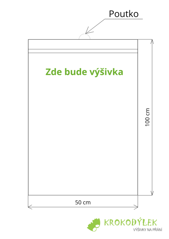 Ručník s výšivkou znamení zvěrokruhu - Barva: Tmavě modrá