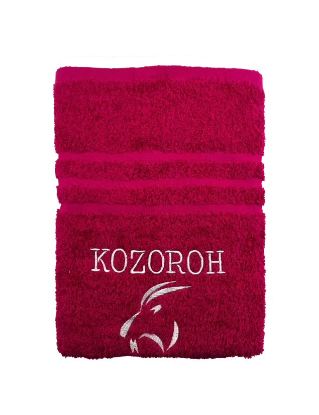 Osuška s výšivkou znamení zvěrokruhu - Barva: Tmavě modrá