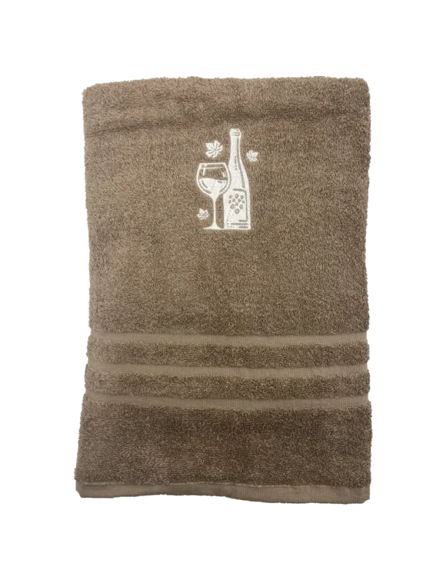 Ručník s vlastním obrázkem - Barva: Hnědá