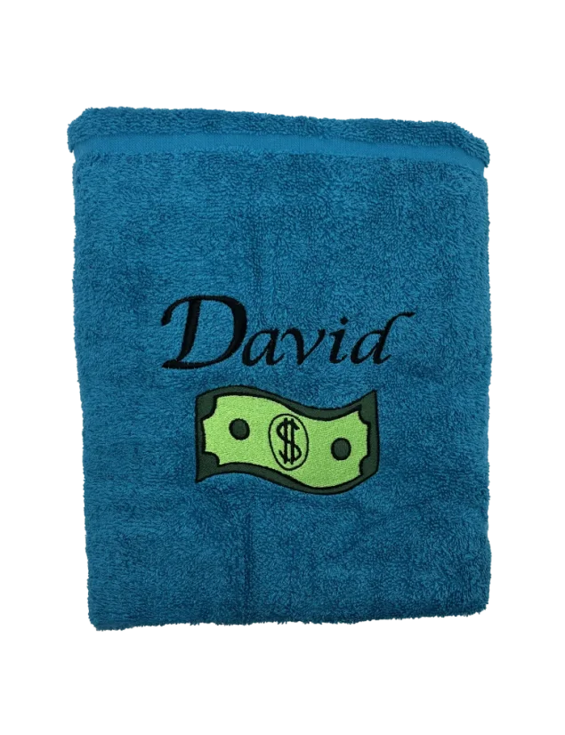 Ručník s vlastním jménem a obrázkem - Barva: Růžová