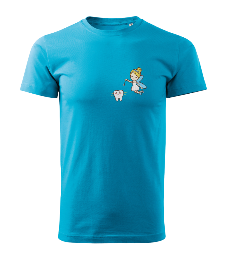 Tričko zubní víla - Barva trička: Námořní modrá