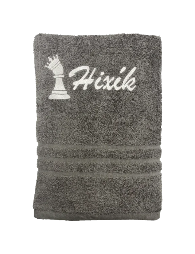 Ručník s vlastním jménem a obrázkem - Barva: Růžová