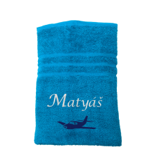 Osuška s vlastním jménem a našim motivem