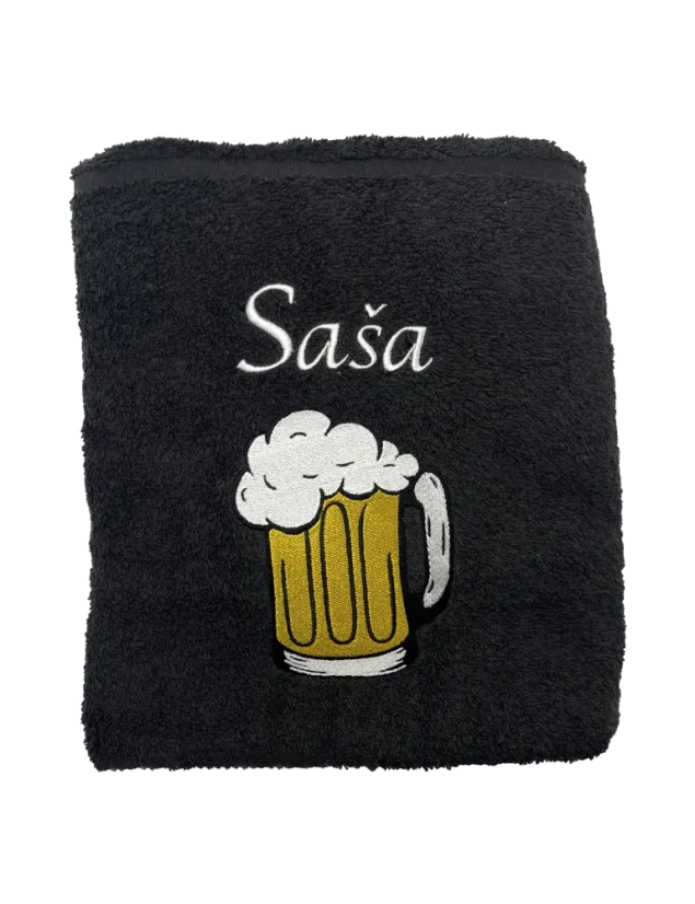 Osuška s vlastním jménem a obrázkem - Barva: Oranžová