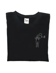 Tričko s výšivkou siluety