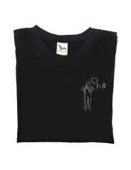 Tričko s výšivkou siluety