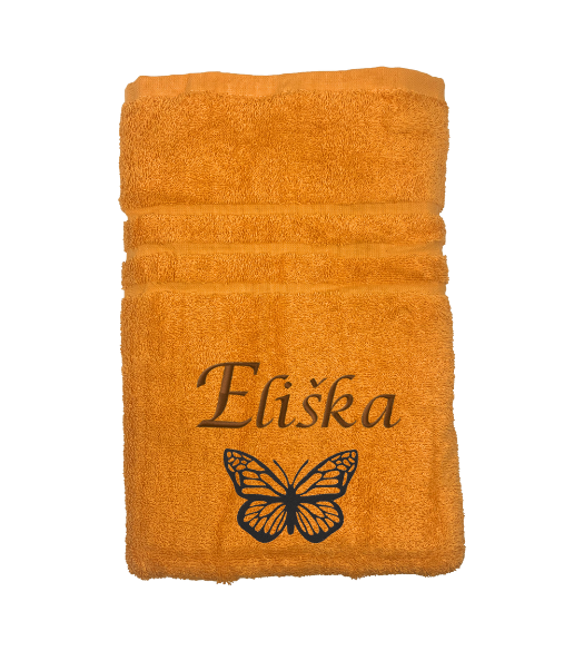 Osuška s vlastním jménem a našim motivem - Barva: Světle zelená