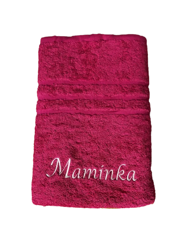 Ručník s vlastním jménem - Barva: Oranžová